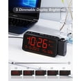 thumbnail image 4 of Reloj despertador de proyección Roxicosly para dormitorio con temperatura y humedad, 4 of 9