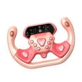 thumbnail image 3 of kids Musical Steering Wheel Toy, with 1880 Musics Early Education Toy Pretend Driving Toy 360 Degree Rotation Driver Fun Activity Roleplay , Rosado Hugo Volante Juguetes, 3 of 6