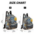 thumbnail image 2 of FORMRS Mini Backpack Purse for Women Travel Daypack Casual Shoulder Bag, Swirling Starry Sky, 2 of 7