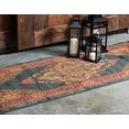 thumbnail image 4 of Unique Loom 3137368 2 Pi 7 Po x 6 Pi 7 Po Arsaces Sahand Runner Rug&44; Bleu Foncé, 4 of 5