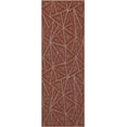 thumbnail image 1 of Indoor Outdoor custom size area rugs made in USA pattern Geometrical comes in Ten colors and Nine shapes rectangular,round,square,runners,oval,hexagon,octagon,half round - Rust, 6' x 10' Area Rugs, 1 of 1