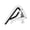 White Classical guitar, variant on CEORPER Metal Ukulele Capo Single Handed Operations Professional Capo Metal Texture