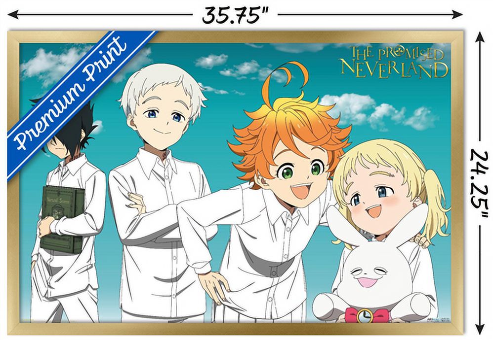The Promised Neverland - Orphans Wall Poster, 22.375" x 34", Framed