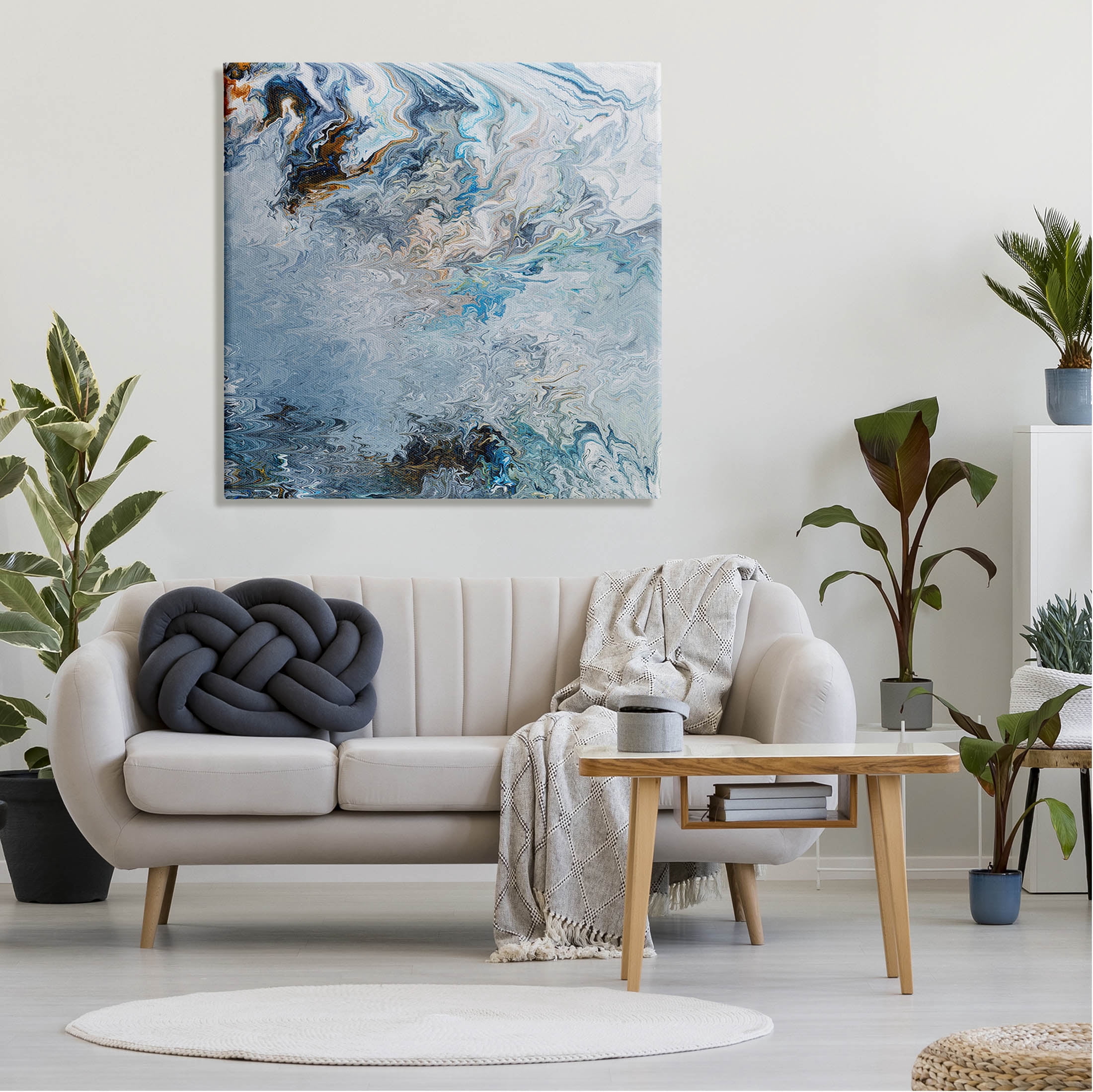 Stupell Industries Marbled Wavy Abstract Pattern Graphic Art Gallery Wrapped Canvas Print Wall Art, Design by Ruth Fromstein