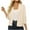 Beige, variant on Women's 3/4 Sleeve Cropped Cardigan Sweater Open Front Short Shrugs Cardigans Lightweight Sweaters Fall Loose Fit Tops Purple L