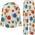 thumbnail image 5 of Top-kevin Cute Sea Fish Women's Long-Sleeve Shirt And Full-Length Bottom Pajama Set, 5 of 12