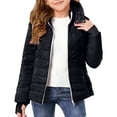 thumbnail image 1 of Abrigo de invierno cálido con capucha para niños, chaqueta ligera y gruesa acolchada de algodón, abrigo para niños, 1 of 9