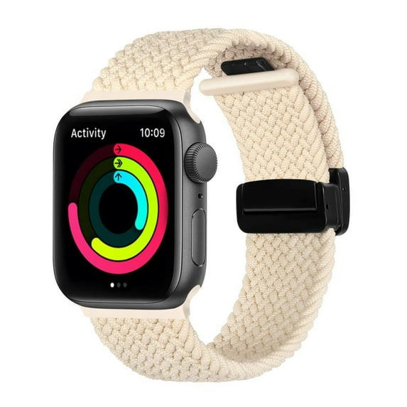 LEIXIUER Nylon Braided Solo Loop Strap for Apple Watch Bands Ultra 49mm 44mm 45mm 40mm 41mm 42mm Women Men, Adjustable Elastic Sport Loop Magnetic Bands Wristbands for iWatch Series 8 7 SE 6 5 4 3 2 1
