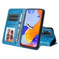 thumbnail image 4 of Funda tipo cartera GANGXUN para Xiaomi Redmi Note 11 Pro 4G/5G , diseño girasol, cuero PU, soporte, cierre magnético, tarjetero, 4 of 5