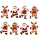 thumbnail image 1 of Decoración navideña colgante, 8 piezas Adornos navideños Decoración Papá Noel Muñeco de nieve Reno Oso Muñeca Adornos de árbol de Navidad para fiesta de Navidad, árbol de Navidad, gabinete, regalo JAMW Sencillez, 1 of 5