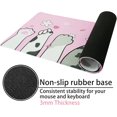 thumbnail image 5 of Cat Paw Gaming Mouse Pad for Desk, Extended Large Kawaii Cherry Blossom Mouse Pad, Pink Mousepad XL, Cute Sakura Mouse Pad Anime, Long Big Mouse Mat, Kawaii Decor Stuff Accessories, 31.5 X 11.8 Inch, 5 of 6