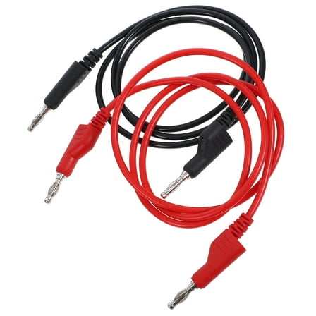 Banana Plug Test Leads for Digital Multimeter Measurement Cables Laboratory Electrical Testing Black and Red