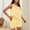 Yellow, variant on pstuiky Pajamas for Women Shorts Set Summer Striped Print Breathable Pajama Set Leisure Loose Fit Crew Neck Sleeveless Sleepwear with Shorts Plus Size Sleepwear Yellow XL
