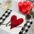 thumbnail image 5 of Ensemble de 4 Sets de table Réutilisables pour Décoration de table de Cuisine de la Saint-Valentin, 5 of 5