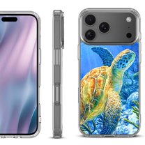 For iPhone 17 Pro Max Protective Shockproof Phone Case, by OneToughShield - Sea Turtle