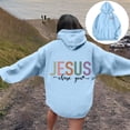 thumbnail image 1 of Sweat à Capuche Imprimé à la Mode pour Femmes Chandails en Molleton Décontractés Amples pour Usage Quotidien et Confortables, 1 of 6