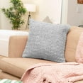 thumbnail image 1 of Fabstyles Chenille Basket Weave Polyester Cushion with Poly-Insert Decorative Accent Cushion for Sofa Couch Bedroom Living Room18 X 18 with Zipper, 1 of 2