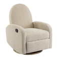 thumbnail image 4 of Jopath Swivel Accent Chair, Comfy Accent Single Sofa Chair, 360 Degree Bucket Chair Lounge Armchair for Living Room Bedroom Almond, 4 of 9