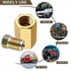 thumbnail image 2 of 7/16-24 Inverted Flare Brass Tube Nut Fitting 1/4 Brake Line Fitting Kit, 2 of 5