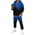 thumbnail image 1 of Bellella Conjuntos de jogger para hombre Sudaderas de dos piezas + Trajes de pantalón Conjunto de chándal con capucha Sudaderas con capucha informales Sudadera de 2 piezas Ropa de salón, 1 of 6