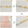 thumbnail image 5 of Necklace Bracelet Extenders, 3Pcs Gold Plated Crystal Rhinestone Foldover Extension Clasp Set for Women, 5 of 5
