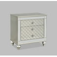 thumbnail image 6 of Modern Glam Style 4pc King Size Upholstery LED Bed Dresser Mirror Nightstand Wooden Master Bedroom Furniture Set, 6 of 7