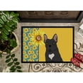 thumbnail image 3 of Carolines Treasures WDK5418MAT 18 x 27 in. Summer Sunflowers Black French Bulldog Indoor or Outdoor Mat, 3 of 7