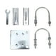 thumbnail image 2 of Soporte De Tubo De Mástil De Antena, Kit De Montaje Pivotante Resistente Starlink Para Techo,Pared,Exterior,Soporte Estable, Ajuste Flexible Soporte De Mástil De Antena De, 2 of 7