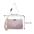 thumbnail image 3 of Women Large Capacity Handbag Zipper Clash of Colours for Work Outing Daily Use, 3 of 9