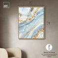 thumbnail image 5 of A beautiful fiction Framed High-Gloss Acrylic Glass Wall Art Geode by Art Remedy, Gold Frame, 36 x 45, 5 of 7