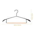 thumbnail image 4 of 5 Pcs Garment Hanger Suit Hangers Closet Organizer Clothes Wooden Iron Household Wardrobe, 4 of 6