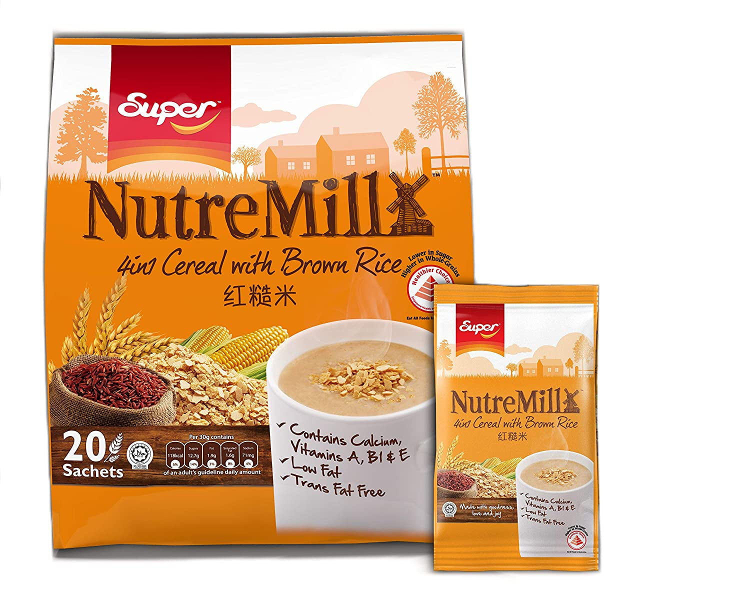 Super NutreMill Instant Cereal with Brown Rice