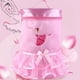 thumbnail image 4 of Mochila con bolsa de baile rosa para niñas con vestido de tutú de ballet bordado, 4 of 8