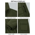thumbnail image 3 of Wantdo Women's Recycled Plus Size Water-Repllent Jacket Insulated Winter Coat Warm Parka Jacket Army Green 4XL, 3 of 7