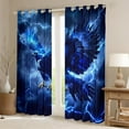 thumbnail image 2 of Feelyou Magical Eagle Child Black Out Curtains, Nature Storm Lightning Curtains Pack of 2 (42x63 Each), 3D Wildlife Animal Bedroom Curtains, Curtains and Drapes Home Decor, 2 of 6