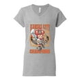 thumbnail image 2 of Wild Bobby, Kansas City 2020 World Champions KC Fantasy Football Fans ,Sports, Women Standard V-Neck Tee, Heather Grey, X-Large, 2 of 4