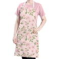 thumbnail image 5 of Pioneer Flower Floral Print Pattern Apron for Women and Men, Cotton Linen Waterproof with Pockets, Adjustable, 33x27 Inch for Kitchen, Gardening, BBQ, Salon, 5 of 6