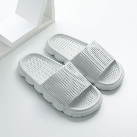 

Omagie Slippers for Women Couple Indoor Cute Eva Slippers Non-slip Men Women Household Sandals and Slippers Flip Flops for Women Gray 44-45