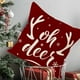 thumbnail image 1 of Festive Feeling Decoration Sofa Pillow Cover Christmas Letter Print Chair Cushion Cover Linen Cushion Cover, 1 of 6