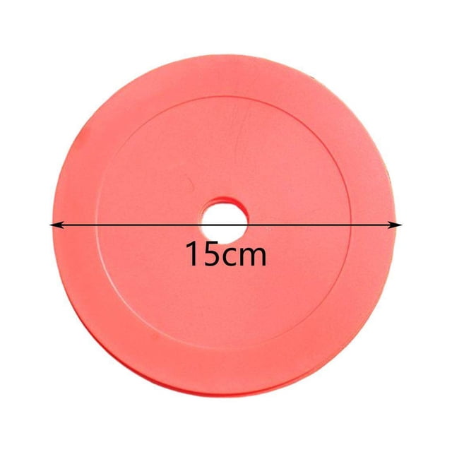 pitrice 10Pcs Flat Cones Non Slip Training Spot Markers for Boxing Baseball Soccer Red