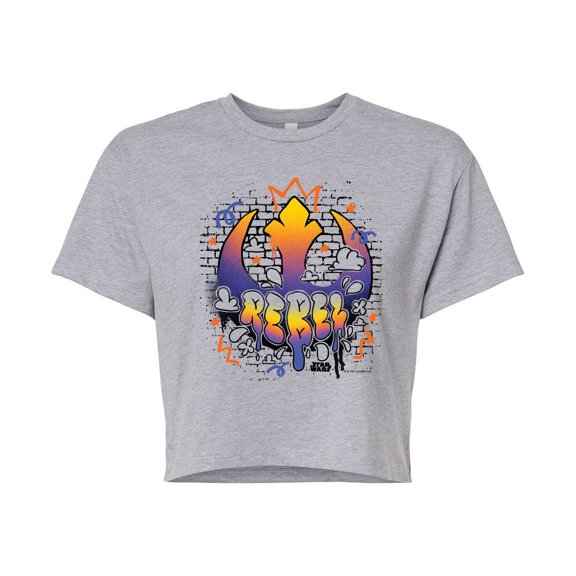 Star Wars - Rebel Graffiti - Juniors Cropped Tee