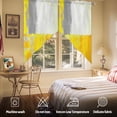 thumbnail image 5 of Yellow Gray Swag Curtain Valance for Windows, Graffiti Art Mottled Color Block Geometric Modern Window Treatments Short Swag Topper for Kitchen Windows Bathroom Bedroom, 36"x63", 5 of 8