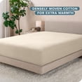 thumbnail image 2 of Sábana Ajustable de Franela Bare Home 100 % Algodón Doble Cepillado Twin XL Arena, 2 of 6