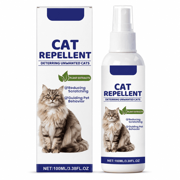 Cat Deterrent Spray, Cat Deterrent for Furniture Protection, Cat Repellent Spray for Scratching & Marking, Anti-Scratch Deterrent for Furniture, Sofas, Rugs, Curtains, Plants, Indoor & Outdoor