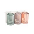 thumbnail image 2 of Juego De Soporte Para Cepillos De Dientes, Estante De Almacenamiento De Plástico Multifuncional Para Colgar En La Pared Sin Perforaciones Con 3 Tazas Transparentes Para Baño, Hogar, Dormitorio Methold HA021697-00, 2 of 7