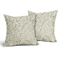 thumbnail image 2 of Sage Green Fern Leaves Pillow Covers 18X18 Inch Plant Leaf Floral Pine Decorative Pillow Cases Vintage Botanical Spring Summer Throw Pillows Set of 2 Home Decor for Sofa Couch Porch Outdoor, 2 of 6