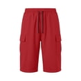 thumbnail image 3 of FhsagQ Male Cargo Short Pants for Men with Slanted Front Pockets and Backless Design for Utility Workwear Watermelon Red Size M, 3 of 8