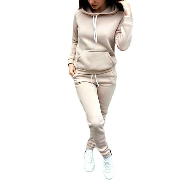 UKAP - Women Sweatsuits Outfits Activewear 2Pcs Tracksuit Set Pocket ...