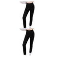 thumbnail image 1 of Sonducket Pantalones de Yoga de cintura alta para correr y correr para mujer, pantalones deportivos de poliéster para gimnasio en casa para Negro METRO 2Conjunto, 1 of 6