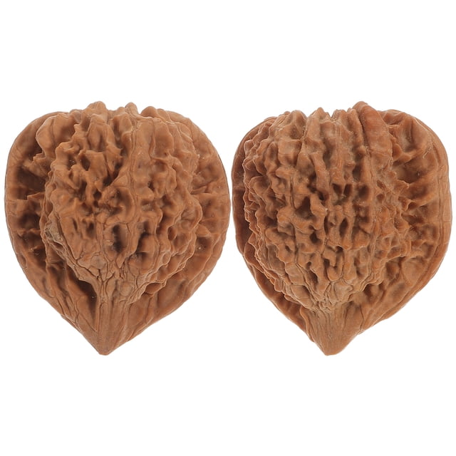 MasteelfCA 2pcs Walnut Massage Balls Handball Training Wild Walnut Health Ball Playthings